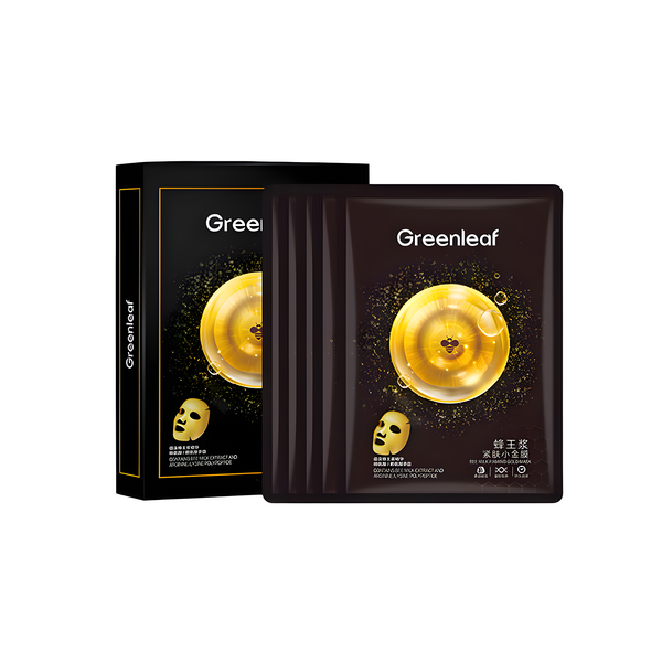(Кол-во в коробке 10 шт) Greenleaf 25 мл Золотая маска для лица с эффектом лифтинга