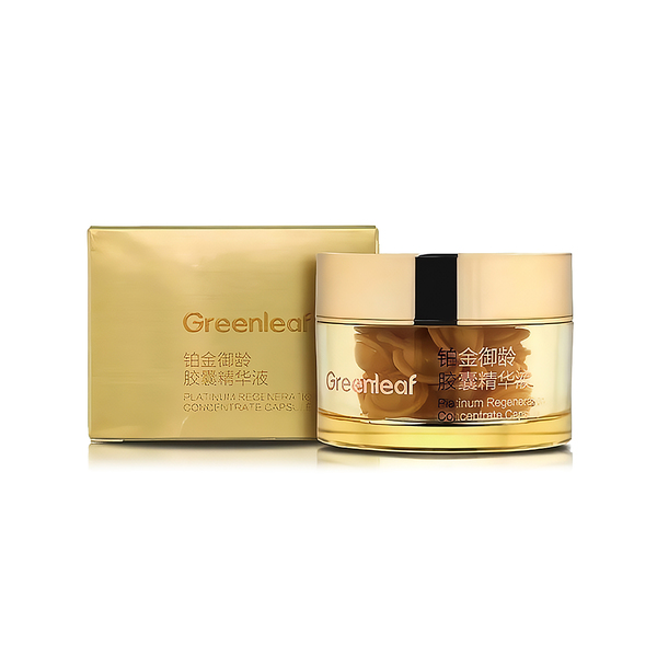 (Кол-во в коробке 12 шт) Greenleaf 20 мл Омолаживающая сыворотка с платиной в желатиновых капсулах