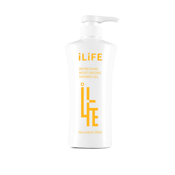 (Кол-во в коробке 20 шт ) iLiFE гель для душа 500 мл, увлажняющий и освежающий (англо-русская версия).
